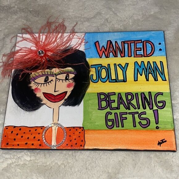 Deb Peters Canvas Painting “Wanted:…..” - Picture 2 of 6